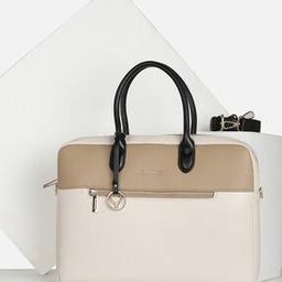 Women Colourblock Laptop Bag-image-14