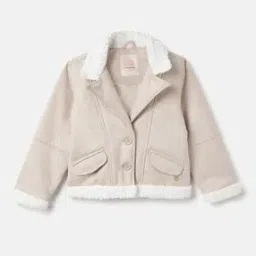 blue giraffe Girls Textured Jacket-picture-33