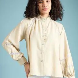 Women Self-design Relaxed Fit Shirt-image-51