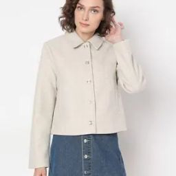Women Regular Fit Bomber Jacket with Insert Pockets-image-39