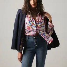 Women Printed Regular Fit Shirt-image-3