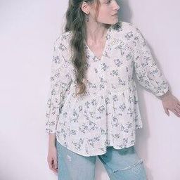 Women Floral Print Relaxed Fit Peplum Top-image-73