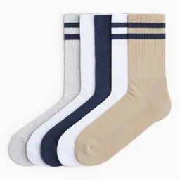 Men Pack of 5 Ankle-Length Socks-15