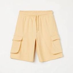 Boys Flat-Front Regular Fit Cargo Shorts-image-11