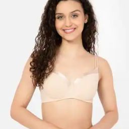 Women Solid Padded Demi Cup Underwired Push-Up bra-image-37