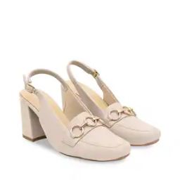 Women Chunky Heeled Sandals with Metal Accent-image-107