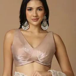 Women V-Neck Back-Open Blouse-image-57