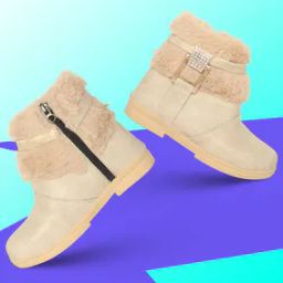Girls Ankle-Length Boots with Zip Fastening-image-34