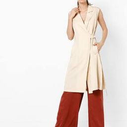 Trench Coat with Metal Accent & Collar-image-2