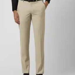 van heusen Men Slim Fit Flat-Front Trousers-picture-5