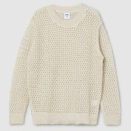 Girls Open Knit Metallic Sweater-picture-36