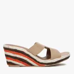 Woven Strappy Wedged Heels-image-37