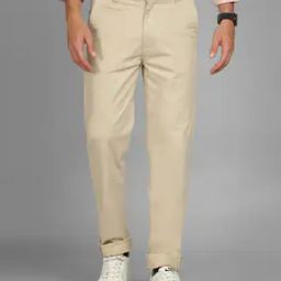buda jeans co Men Flat-Front Slim Fit Trousers with Insert Pockets-picture-3