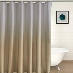 Richmond Coral Printed Shower Curtain with Hooks-image-33