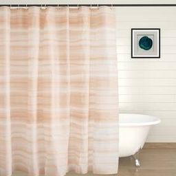 Richmond Coral Printed Shower Curtain with Hooks-image-35