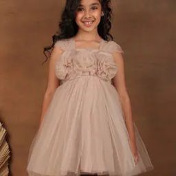 Girls Square-Neck Fit & Flare Dress-image-26