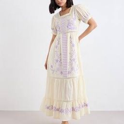 Women Embroidery A-line Dress-image-47