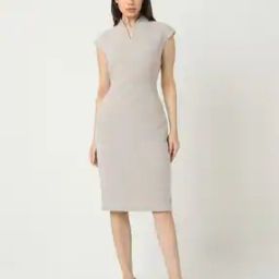Women Checked Shift Dress-image-47