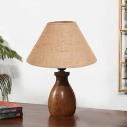Bamboo Table Lamp with Wood Base-image-118