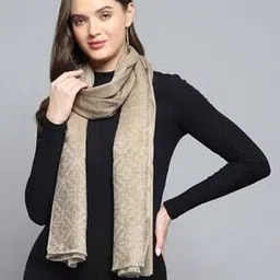 monte carlo Women Floral Woven Stole with Tassel-picture-27