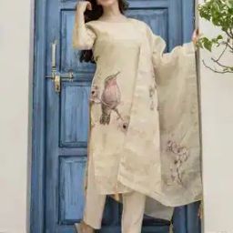 18india Women Embroidered Straight Kurta Suit Set-picture-42