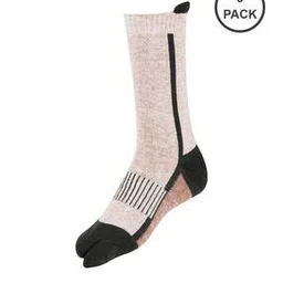 Pack of 3 Wool Mid-Calf Length Socks-image-85