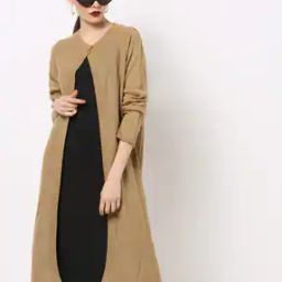 Flat-Knit Shrug with Button Closure-image-36