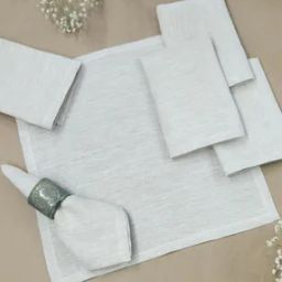 Set of 6 pcs Natural Pure Linen Table Napkin (16"x16")-image-27