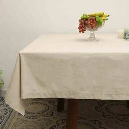 Linen Blend Table Cloth with Faggoting 60" x 90"-37