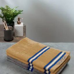 Set of 4 Striped Cotton Hand Towels 24" x 16"-6