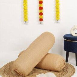 Set of 2 jacquard Self Design Floral Bolster Cover-picture-12