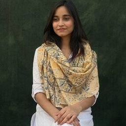buta buti Women Floral Print Cotton Scarf-picture-12