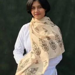 Women Floral Print Cotton Scarf-image-63