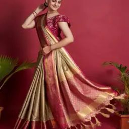 Saree with Woven Motifs-picture-25