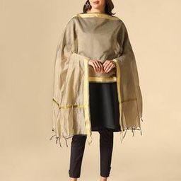 Zari Border Dupatta with Tassels-picture-29