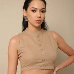 Cotton Front-Open Non-Padded Blouse-picture-17