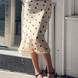 Women Polka-dot A-line Skirt-image-49