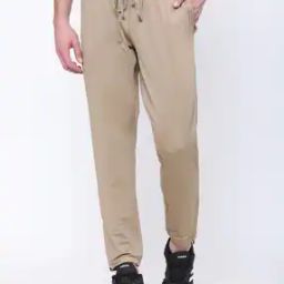 Fitted Track Pants with Elasticated Drawstring Waist-image-59