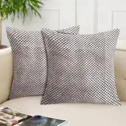 Set of 2 Polka-Dot Print Cushion Covers 24" x 24"-image-54