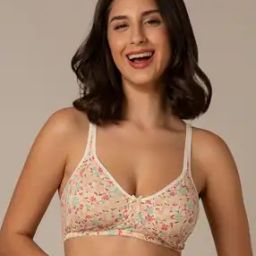 Printed Non-Wired Bra with Adjustable Strap-24