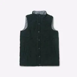 under fourteen only Quilted High-Neck Gilet with Insert Pockets-picture-18
