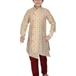 Silk Kurta Pyjamas Set-image-0