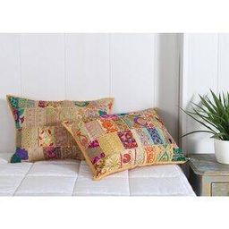 Cotton Embroidery Patchwork Pillow Covers-image-24