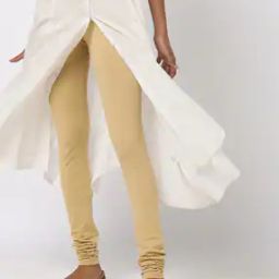 Mid-Rise Leggings with Elasticated Waist-image-90
