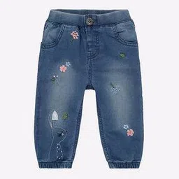 mothercare Embroidered Mid-Wash Jogger Jeans-picture-9