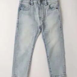 Mid-Wash Organic Cotton Straight Fit Jeans-52