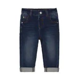 Mid-Wash Straight Fit Jeans-image-8