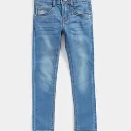 Mid-Wash Skinny Fit Jeans-image-64