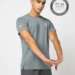 Men Relaxed Fit Crew-Neck Training T-Shirt-image-27