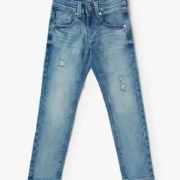 Boys Heavy-Wash Slim Fit Jeans-image-81